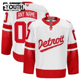 Maillot de Hockey Detroit Red Wings Personnaliser Fanatics Premium NHL Stadium Series 2024-25 Blanc - Enfant